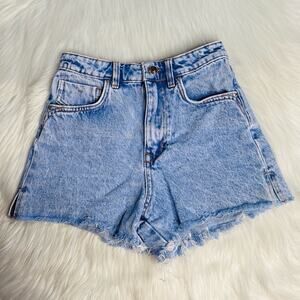 Zara Denim High Waisted Cut Offs